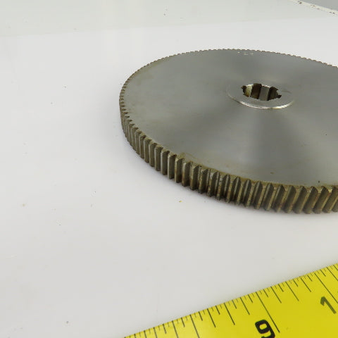128 Tooth Spur Gear 20° 7.775" OD 0.944" Spline Bore 6 Tooth 5/8" Wide