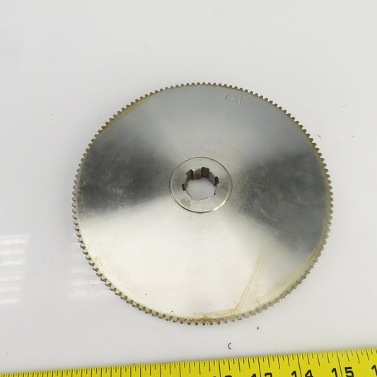 128 Tooth Spur Gear 20° 7.775" OD 0.944" Spline Bore 6 Tooth 5/8" Wide