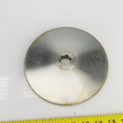 128 Tooth Spur Gear 20° 7.775" OD 0.944" Spline Bore 6 Tooth 5/8" Wide