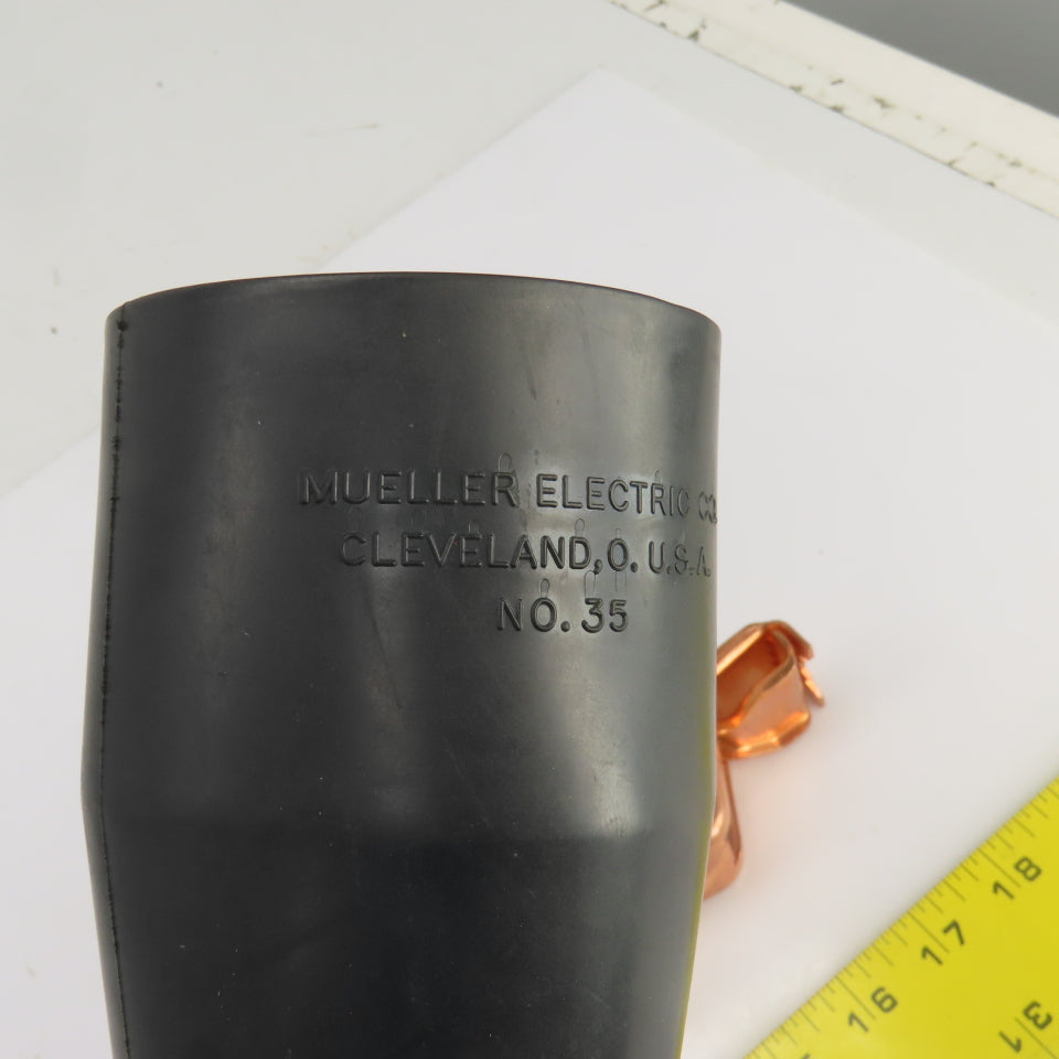 Mueller Electric No 35 Big Brute PVC Insulator W/33C 300 Amp Alligator Clip