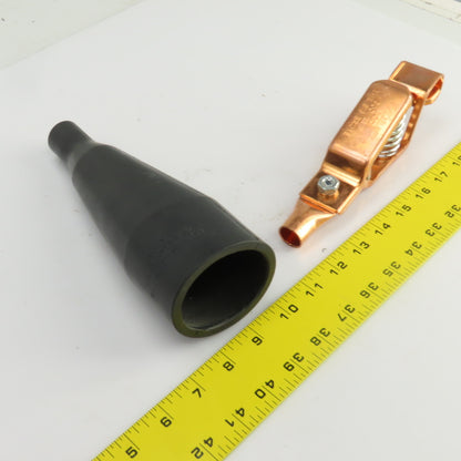Mueller Electric No 35 Big Brute PVC Insulator W/33C 300 Amp Alligator Clip