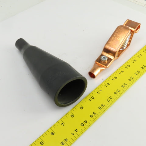 Mueller Electric No 35 Big Brute PVC Insulator W/33C 300 Amp Alligator Clip