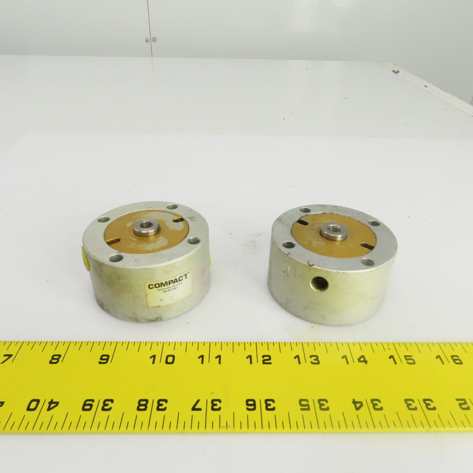 Compact Automation Q02-5152 Pneumatic Inch Round Cylinder Lot Of 2