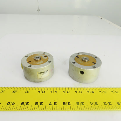 Compact Automation Q02-5152 Pneumatic Inch Round Cylinder Lot Of 2