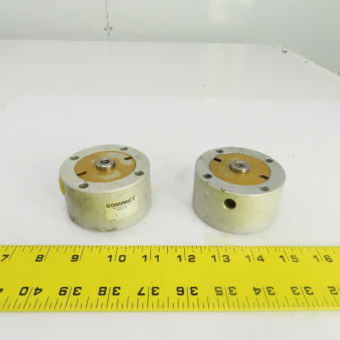 Compact Automation Q02-5152 Pneumatic Inch Round Cylinder Lot Of 2