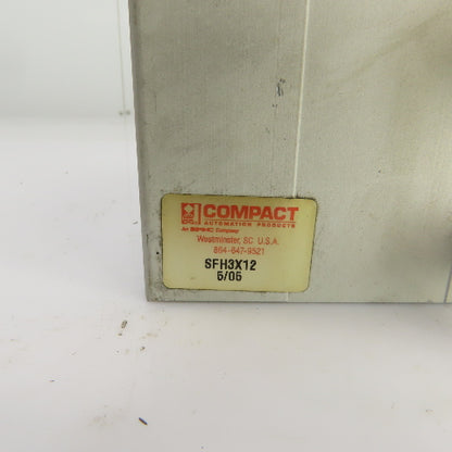 Compact Automation SFH3X12 Pneumatic Inch Square Cylinder 3" Bore