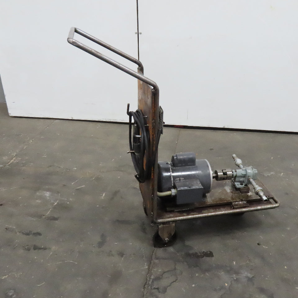115V 1 Ph B & S No. 1 Transfer Rotary Gear Pump On Cart