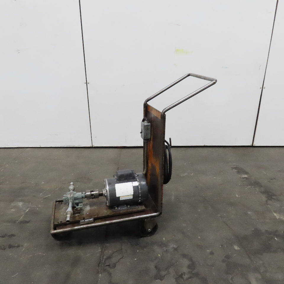 115V 1 Ph B & S No. 1 Transfer Rotary Gear Pump On Cart