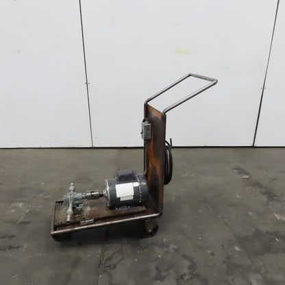 115V 1 Ph B & S No. 1 Transfer Rotary Gear Pump On Cart