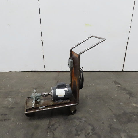 115V 1 Ph B & S No. 1 Transfer Rotary Gear Pump On Cart