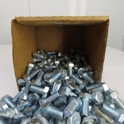 1/2"-13 x 1" UNC Zinc Hex Head Bolt Grade 5 Lot Of 160