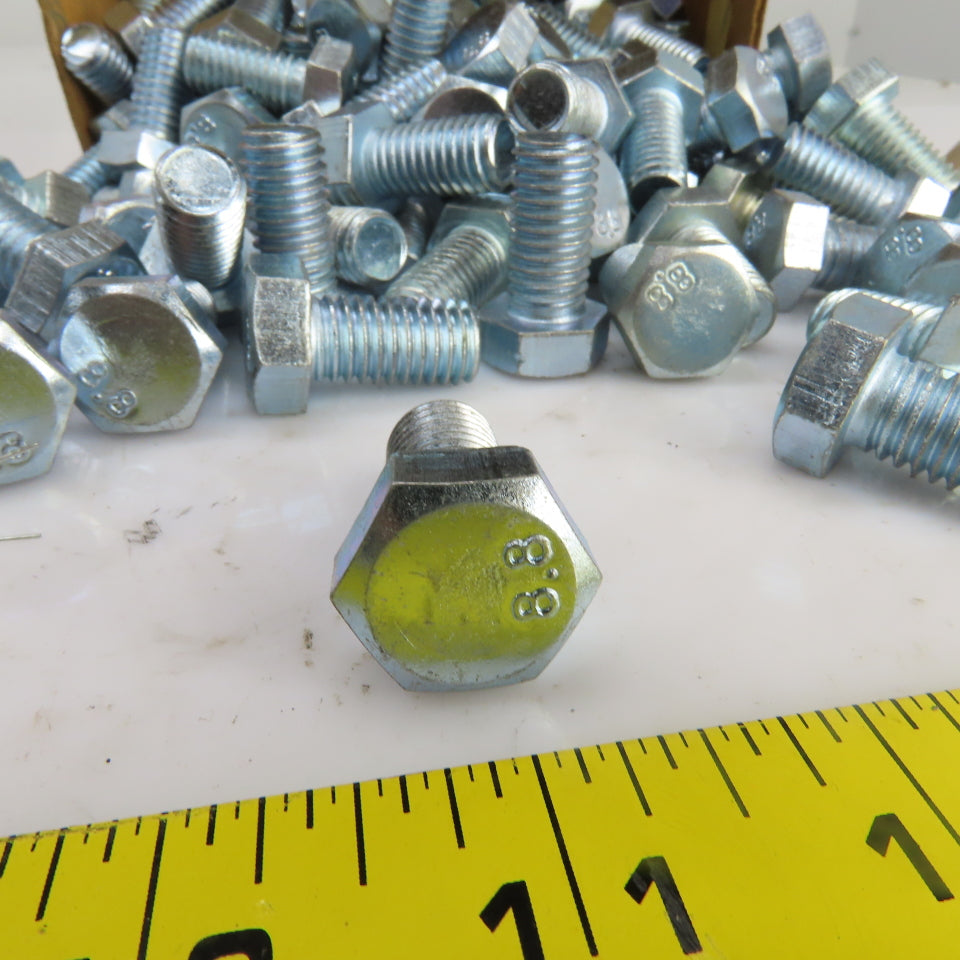 1/2"-13 x 1" UNC Zinc Hex Head Bolt Grade 5 Lot Of 160