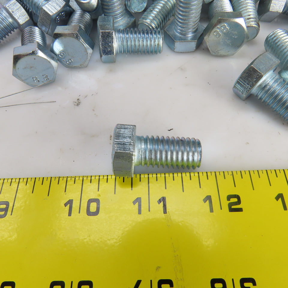 1/2"-13 x 1" UNC Zinc Hex Head Bolt Grade 5 Lot Of 160