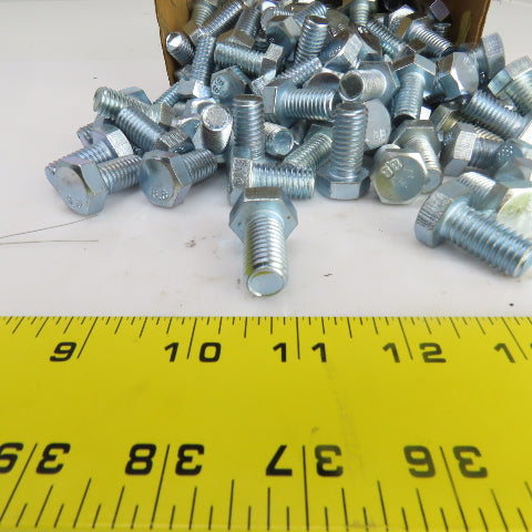 1/2"-13 x 1" UNC Zinc Hex Head Bolt Grade 5 Lot Of 160