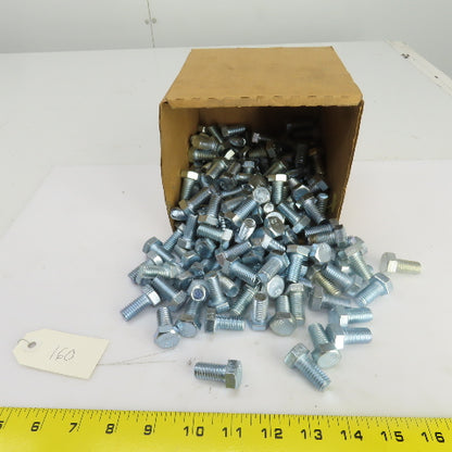 1/2"-13 x 1" UNC Zinc Hex Head Bolt Grade 5 Lot Of 160