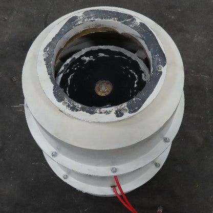 10" Flange Mount Inline Duct Air Powered Check Shut Off Damper