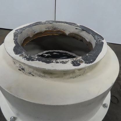 10" Flange Mount Inline Duct Air Powered Check Shut Off Damper