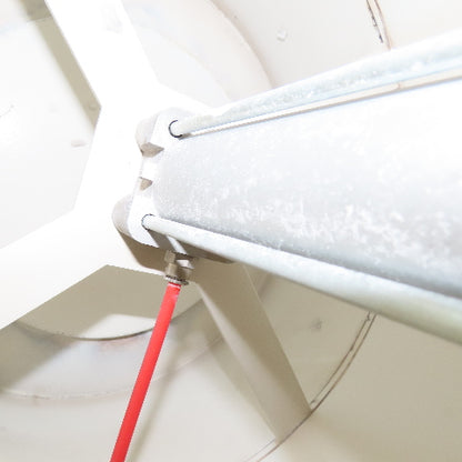 10" Flange Mount Inline Duct Air Powered Check Shut Off Damper