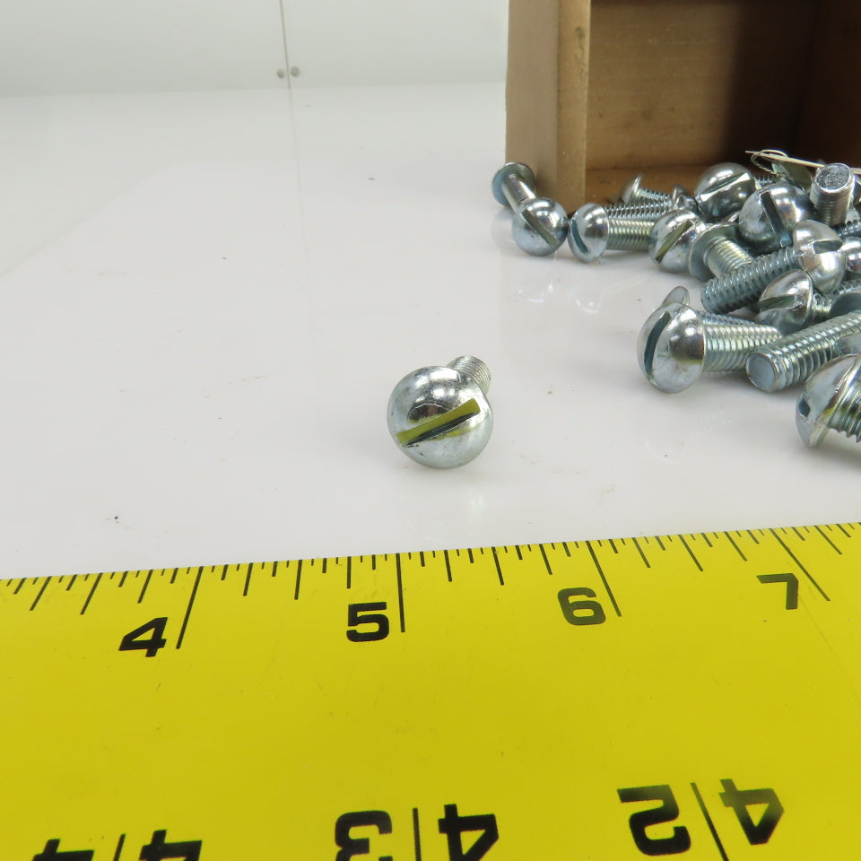 3/8"-16 x 1" Stainless Steel Round Head Slotted Screws Lot Of 75