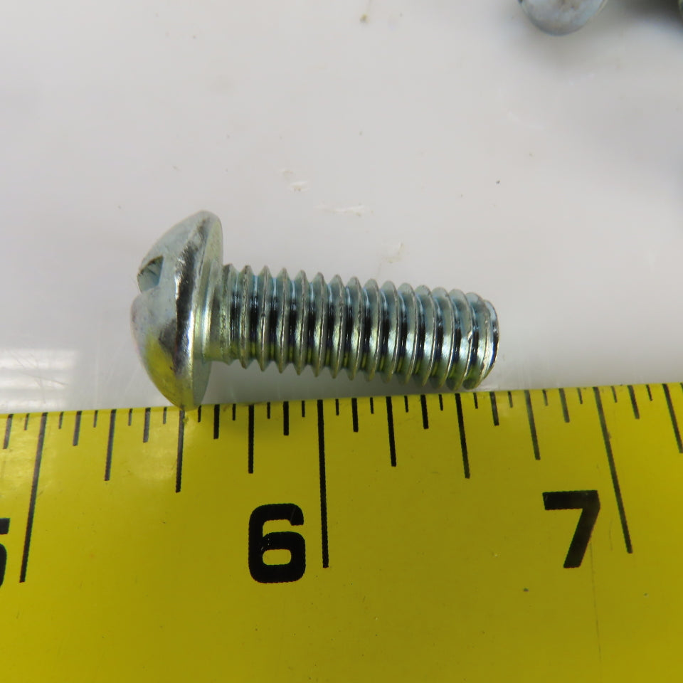 3/8"-16 x 1" Stainless Steel Round Head Slotted Screws Lot Of 75