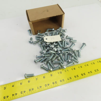 3/8"-16 x 1" Stainless Steel Round Head Slotted Screws Lot Of 75