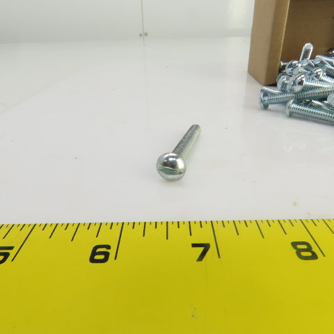 1/4"-20 x 1-7/8" Stainless Steel Round Head Slotted Screws Lot Of 100