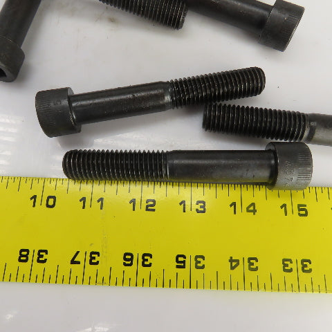 5/8"-11 x 4" Socket Head Cap Screw Black Oxide Alloy Lot Of 25