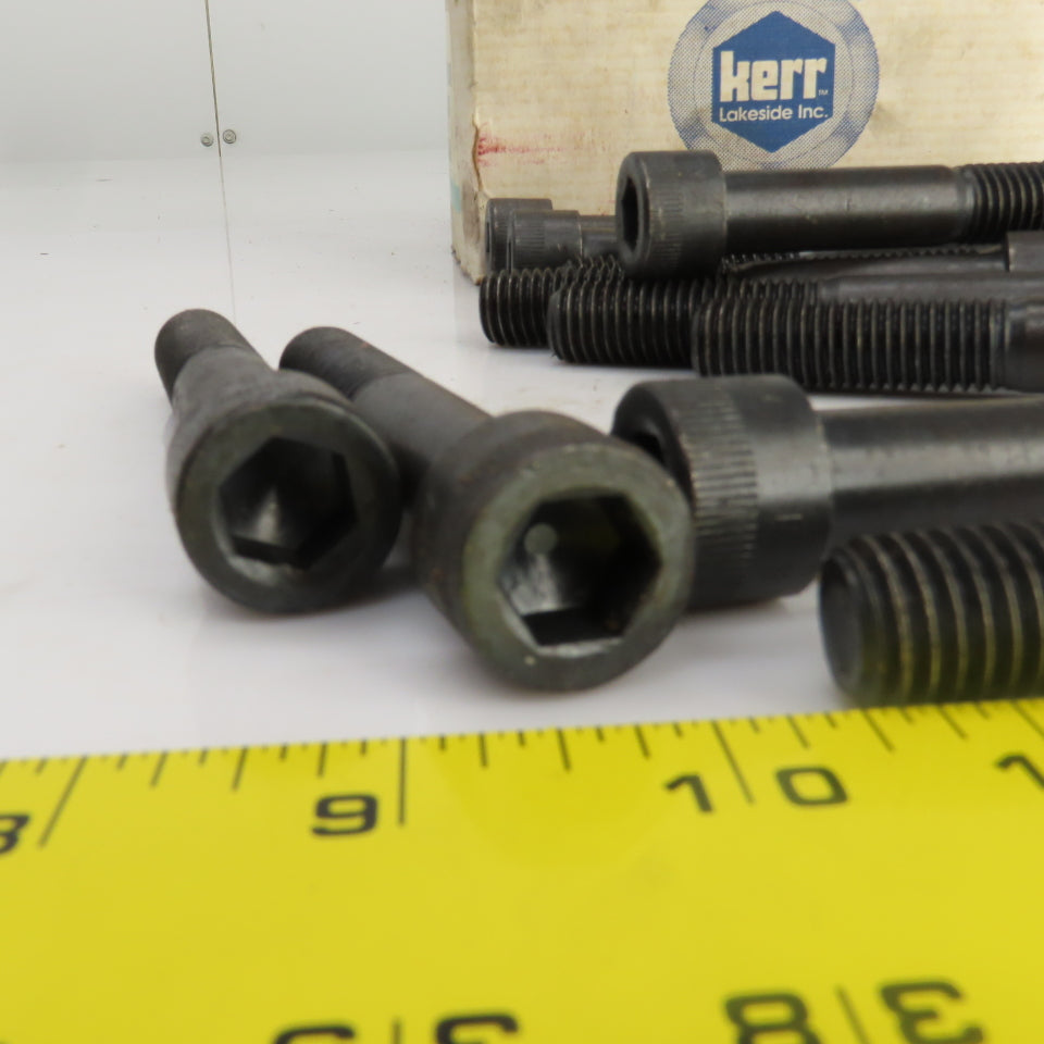 5/8"-11 x 4" Socket Head Cap Screw Black Oxide Alloy Lot Of 25