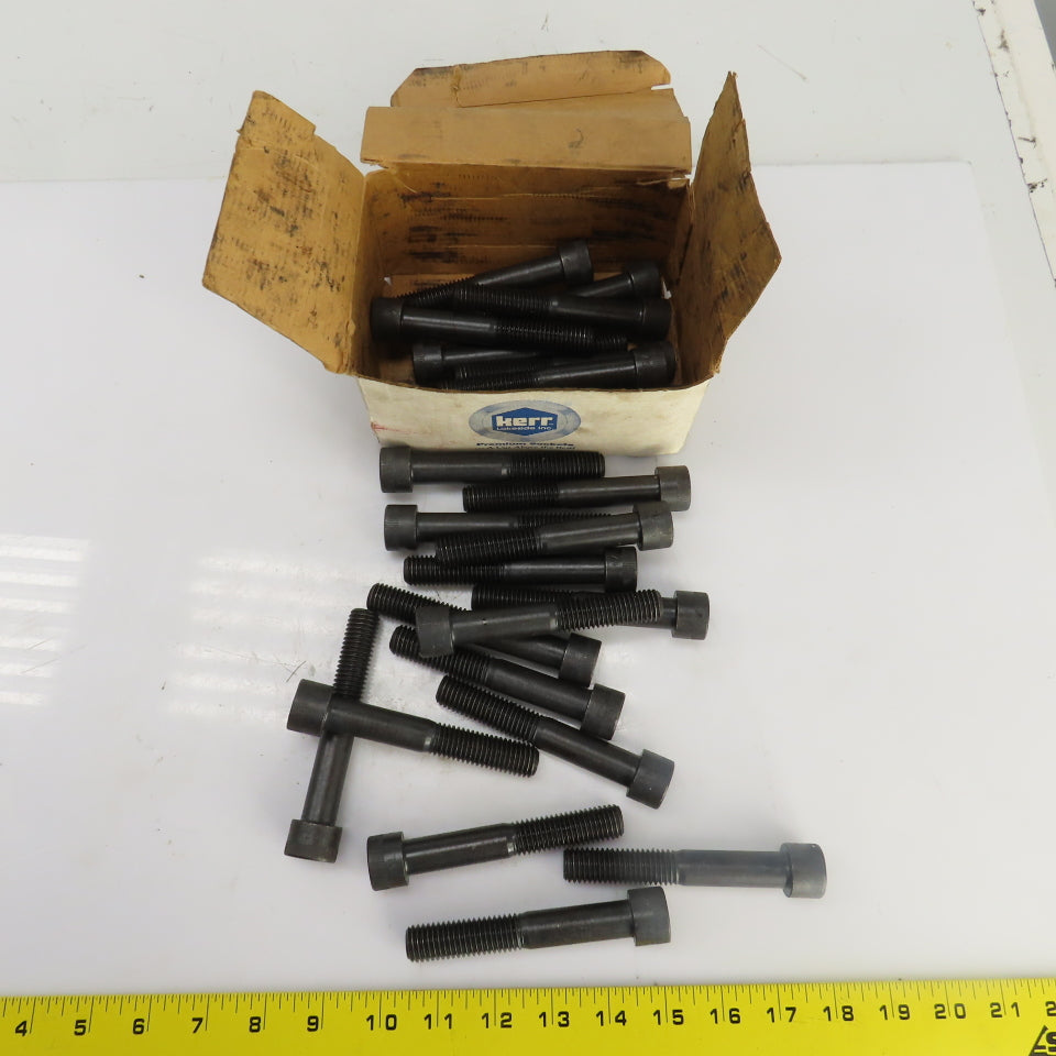 5/8"-11 x 4" Socket Head Cap Screw Black Oxide Alloy Lot Of 25