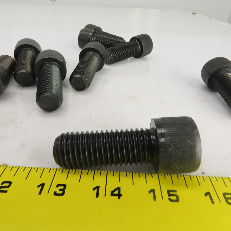 3/4"-10 x 2" Socket Head Cap Screw Black Oxide Alloy Lot Of 11