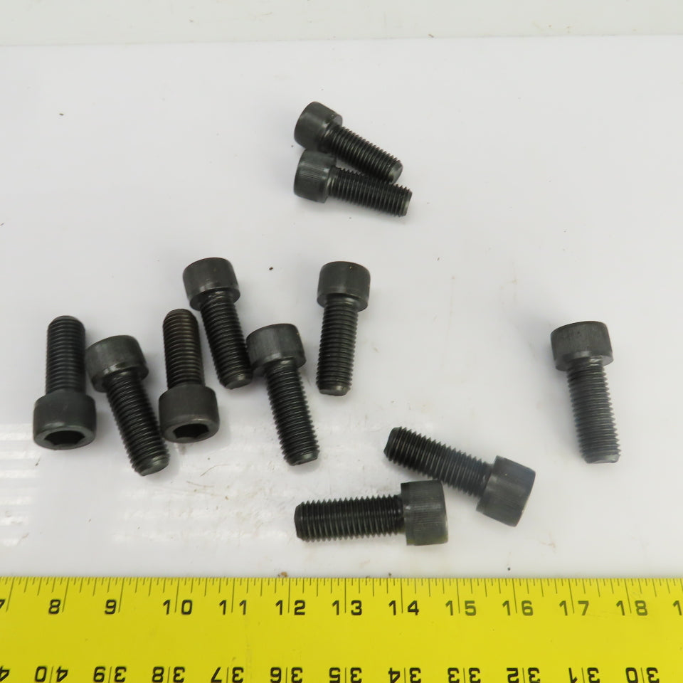 3/4"-10 x 2" Socket Head Cap Screw Black Oxide Alloy Lot Of 11