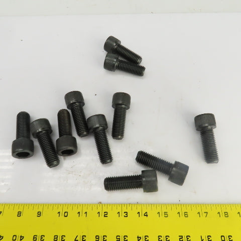 3/4"-10 x 2" Socket Head Cap Screw Black Oxide Alloy Lot Of 11