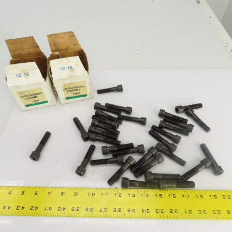 1/2"-13 x 2-1/4" Socket Head Cap Screw Black Oxide Alloy Lot Of 30