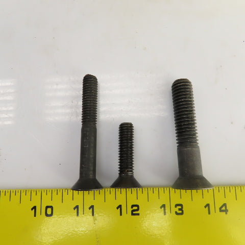 Large Lot Of Misc. Flat Head Hex Drive Screws 3/8"-16x2-3/4 Oxide Alloy Lot/110
