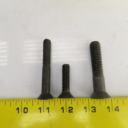 Large Lot Of Misc. Flat Head Hex Drive Screws 3/8"-16x2-3/4 Oxide Alloy Lot/110