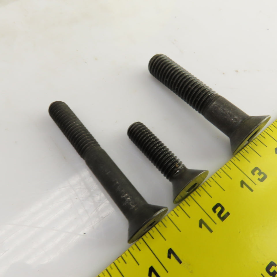 Large Lot Of Misc. Flat Head Hex Drive Screws 3/8"-16x2-3/4 Oxide Alloy Lot/110