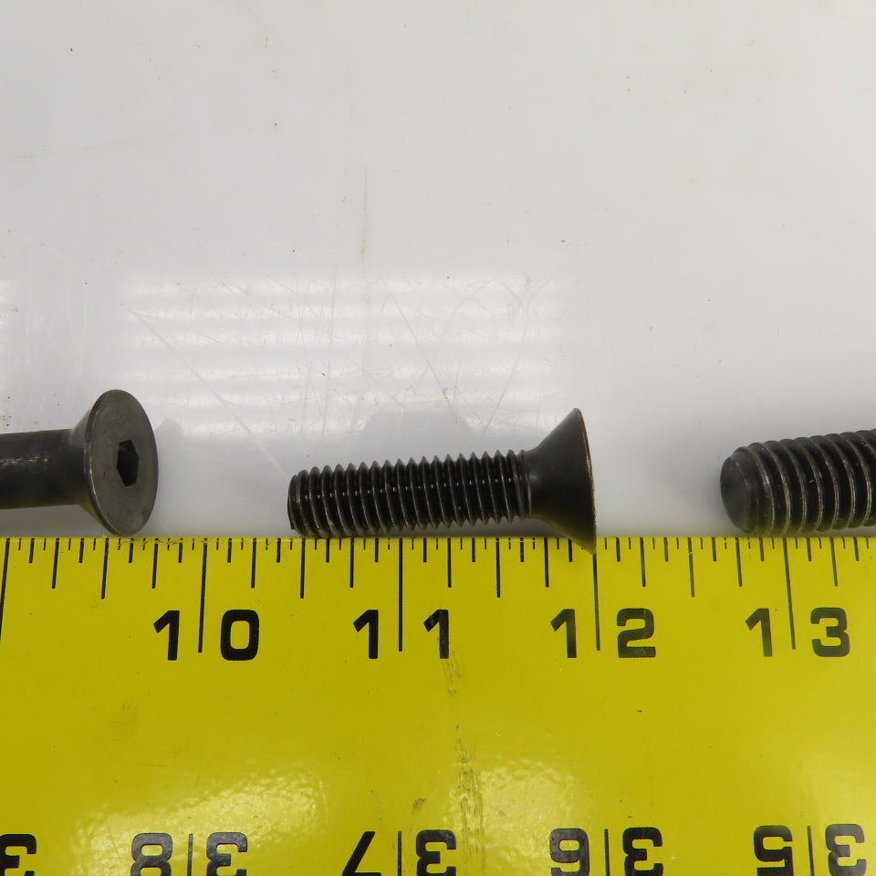Large Lot Of Misc. Flat Head Hex Drive Screws 3/8"-16x2-3/4 Oxide Alloy Lot/110