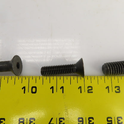 Large Lot Of Misc. Flat Head Hex Drive Screws 3/8"-16x2-3/4 Oxide Alloy Lot/110