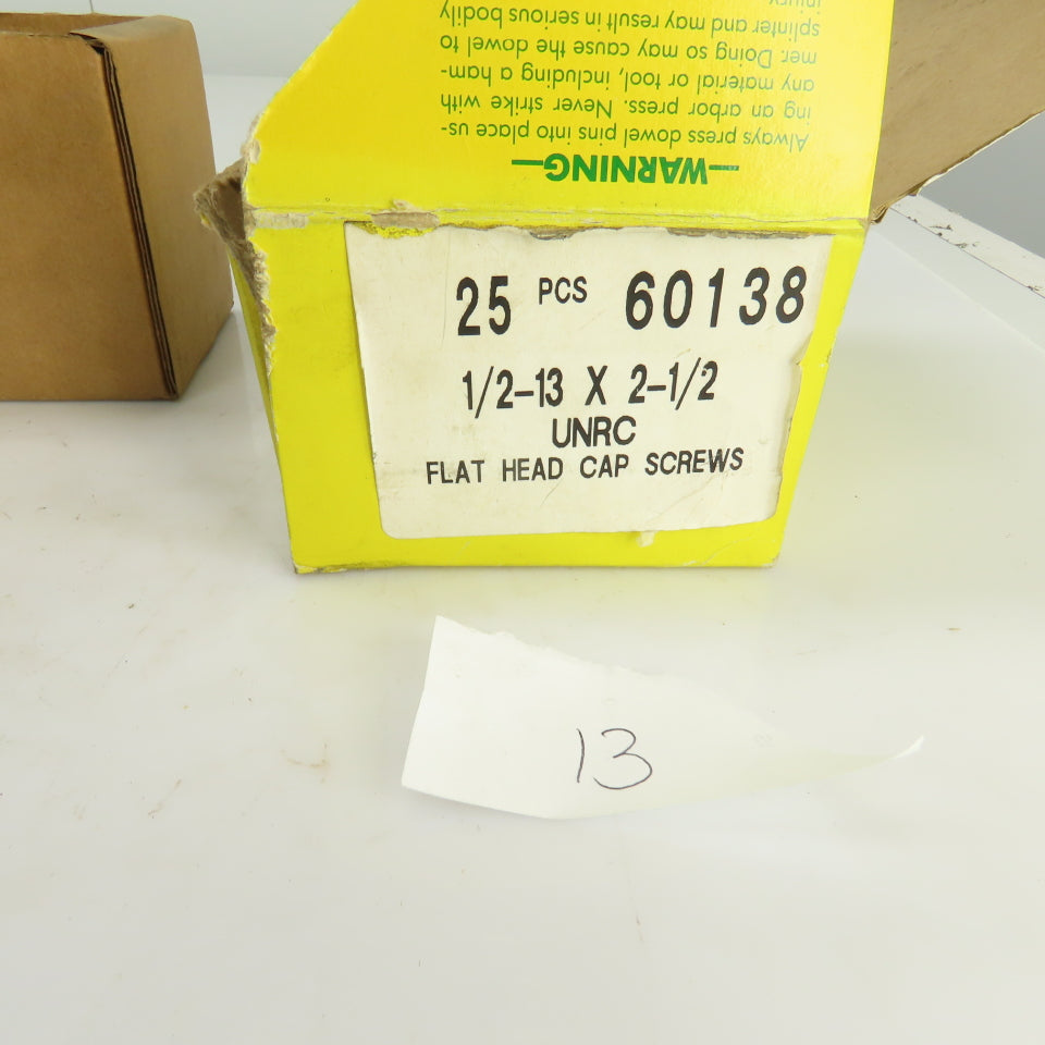 Large Lot Of Misc. Flat Head Hex Drive Screws 3/8"-16x2-3/4 Oxide Alloy Lot/110