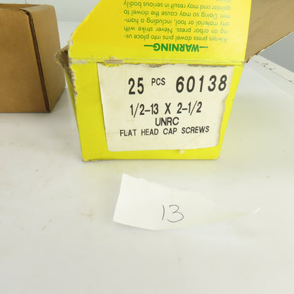 Large Lot Of Misc. Flat Head Hex Drive Screws 3/8"-16x2-3/4 Oxide Alloy Lot/110