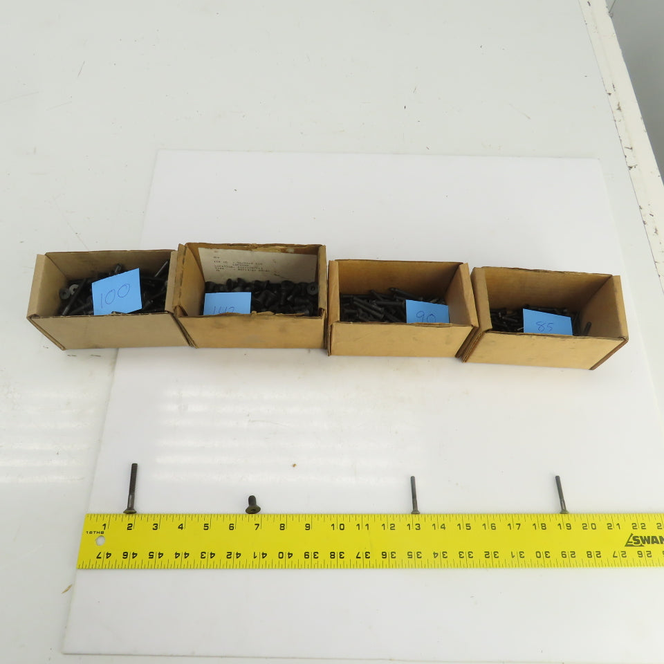 Large Lot Of Misc. Flat Head Hex Drive Screws 1/4"-20 x 2" Oxide Alloy Lot/415