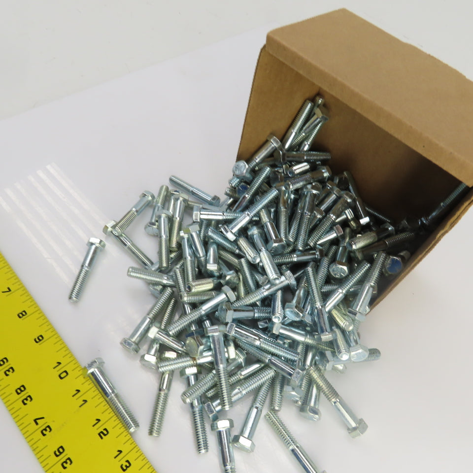 3/8"-16 x 2" Hex Head Zinc Plated Grade 5 Cap Screw Lot Of 150