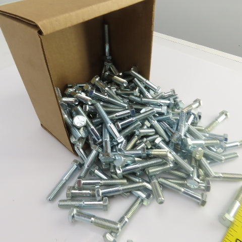 3/8"-16 x 2" Hex Head Zinc Plated Grade 5 Cap Screw Lot Of 150
