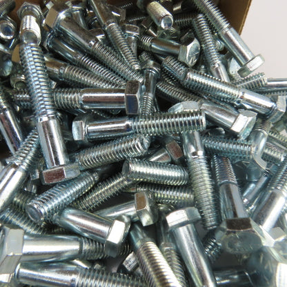 3/8"-16 x 2" Hex Head Zinc Plated Grade 5 Cap Screw Lot Of 150
