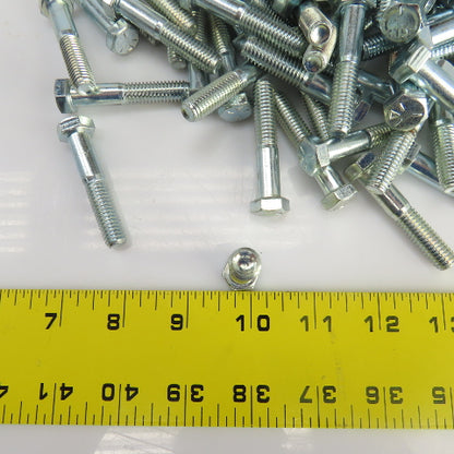 3/8"-16 x 2" Hex Head Zinc Plated Grade 5 Cap Screw Lot Of 150