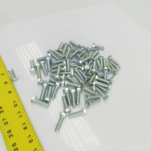 3/8"-16 x 1-1/4" Hex Head Zinc Plated Grade 5 Cap Screw Lot Of 70