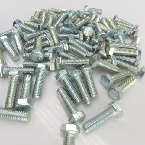 3/8"-16 x 1-1/4" Hex Head Zinc Plated Grade 5 Cap Screw Lot Of 70