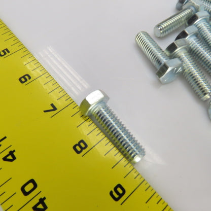 3/8"-16 x 1-1/4" Hex Head Zinc Plated Grade 5 Cap Screw Lot Of 70