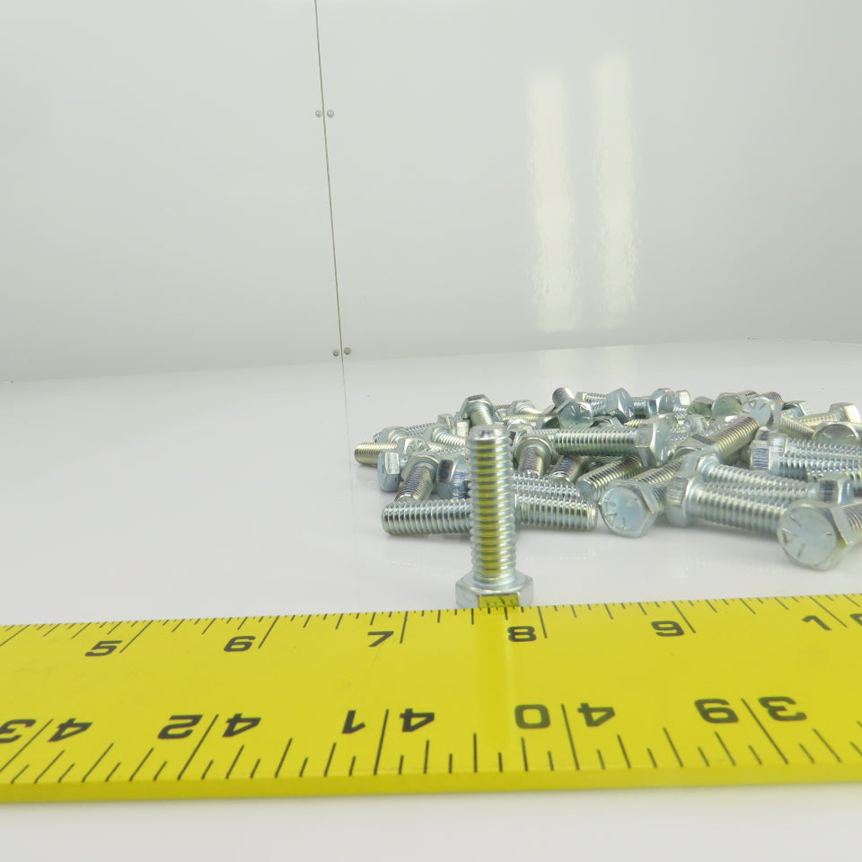 3/8"-16 x 1-1/4" Hex Head Zinc Plated Grade 5 Cap Screw Lot Of 70