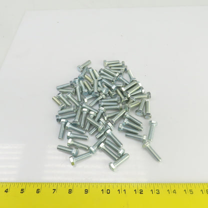 3/8"-16 x 1-1/4" Hex Head Zinc Plated Grade 5 Cap Screw Lot Of 70